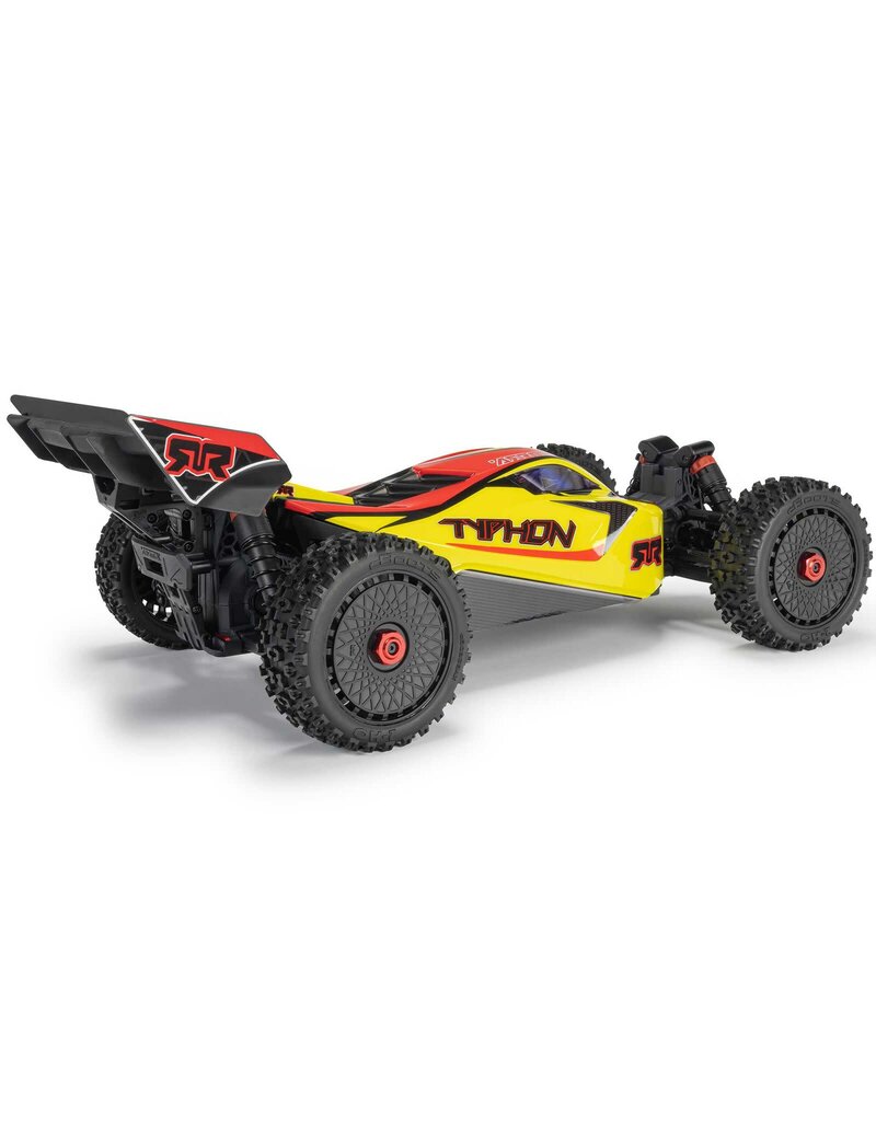 ARRMA ARA4206V4T2 1/8 TYPHON 4X4 RTR BRUSHED BUGGY, YELLOW