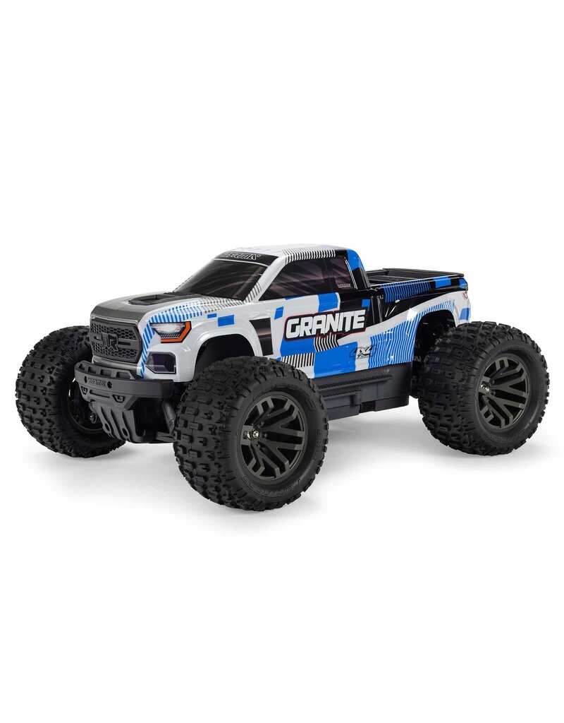 ARRMA ARA4202V4T2 1/10 GRANITE 4X4 RTR BRUSHED MONSTER TRUCK, BLUE