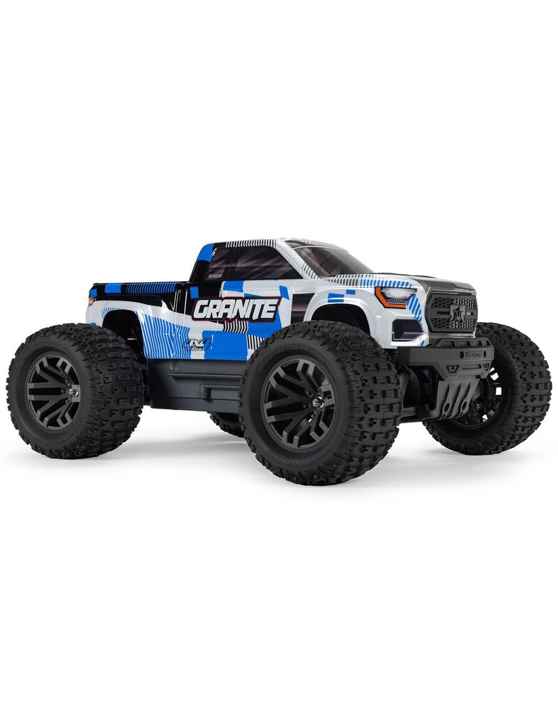 ARRMA ARA4202V4T2 1/10 GRANITE 4X4 RTR BRUSHED MONSTER TRUCK, BLUE