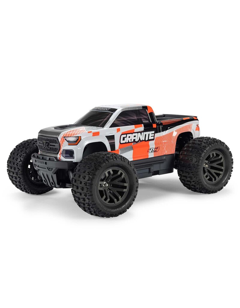 ARRMA ARA4202V4T3 1/10 GRANITE 4X4 RTR BRUSHED MONSTER TRUCK, ORANGE