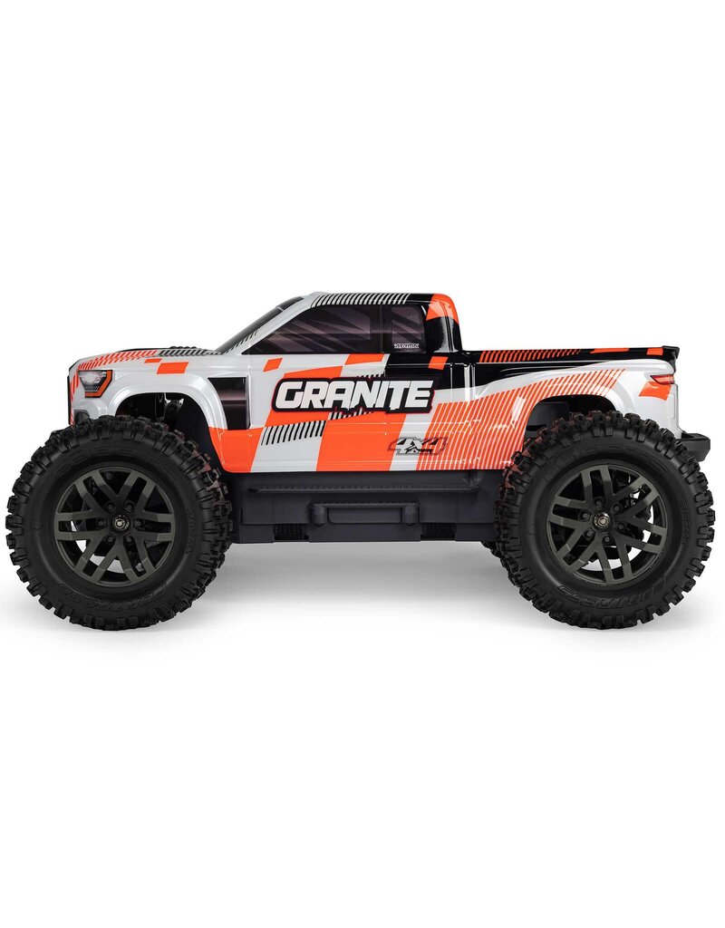 ARRMA ARA4202V4T3 1/10 GRANITE 4X4 RTR BRUSHED MONSTER TRUCK, ORANGE