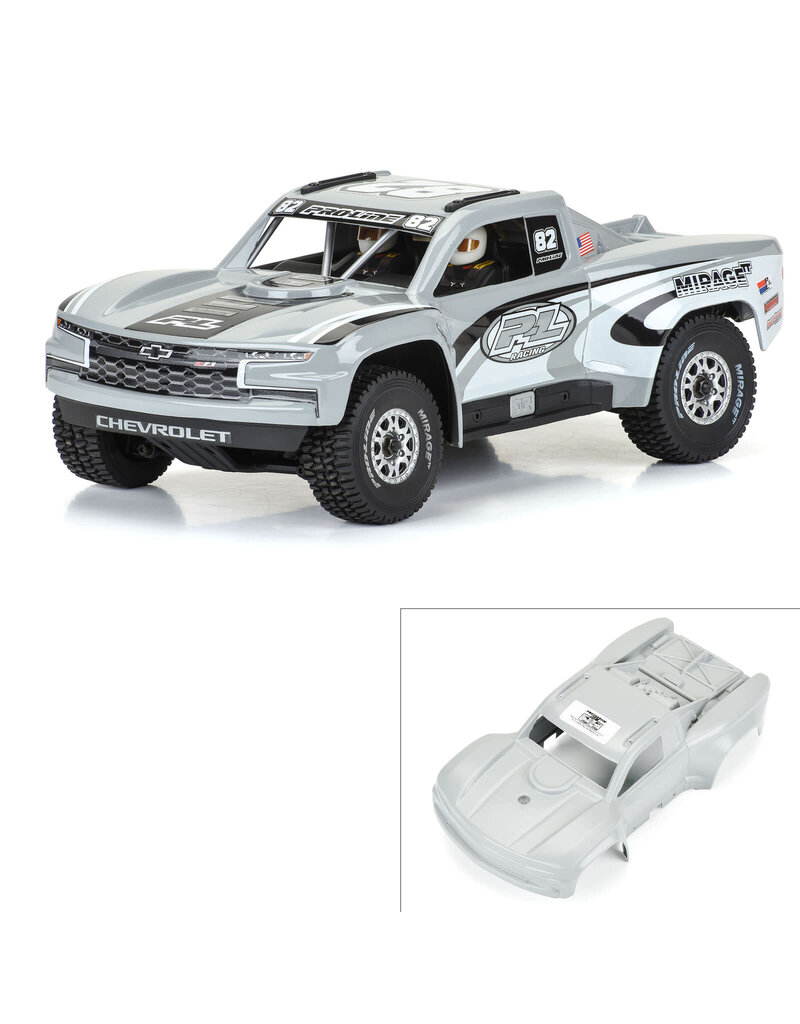 PROLINE RACING PRO367514 1/16 PRE-CUT 2019 CHEVY TROPHY TRUCK TOUGH-COLOR GRAY BODY: GROM