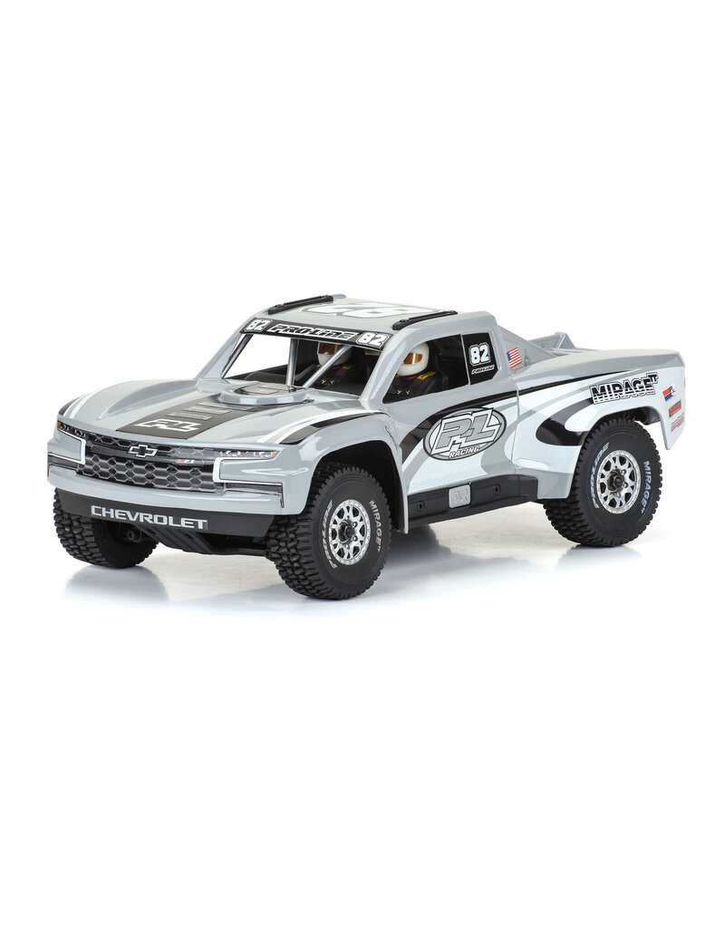 PROLINE RACING PRO367514 1/16 PRE-CUT 2019 CHEVY TROPHY TRUCK TOUGH-COLOR GRAY BODY: GROM