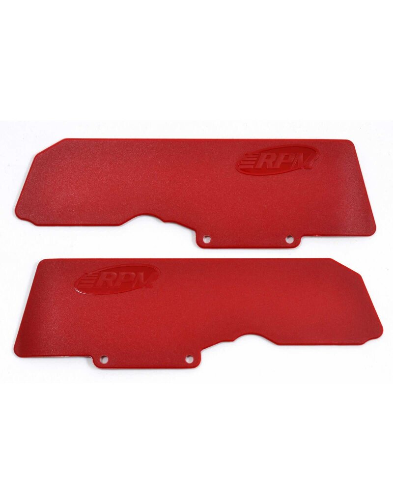 RPM RC PRODUCTS RPM81539 A-ARM MUD GUARDS FOR KRATON/OUTCAST 6S: RED (2)