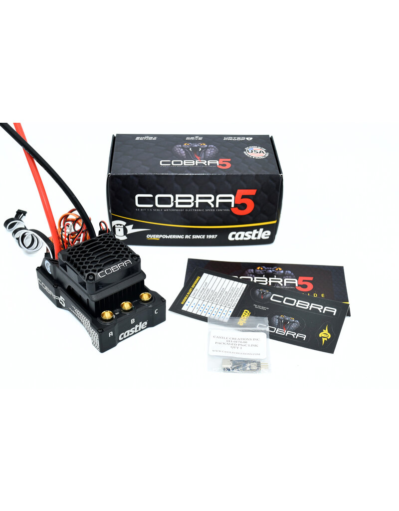 CASTLE CREATIONS CSE010-0179-00 COBRA 5, 8S, 33.6V ESC, 20A PEAK BEC