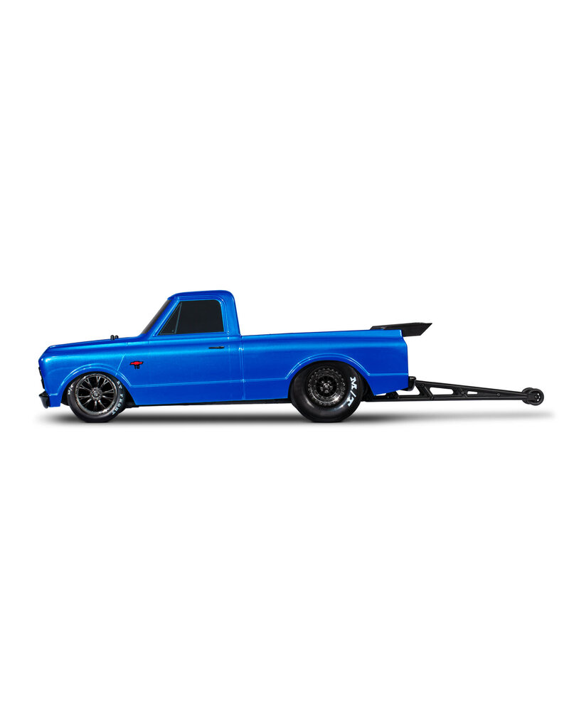 TRAXXAS TRA94376-74-BLUE 1/10 2WD DRAG SLASH HD CHEVROLET C10: BLUE