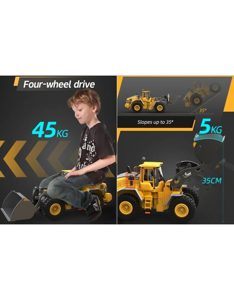 DOUBLE E DEEIMX592 1/16 VOLVO WHEEL LOADER PRO