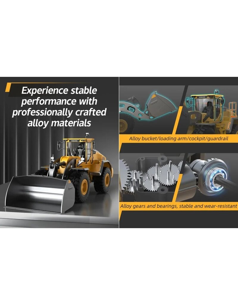 DOUBLE E DEEIMX592 1/16 VOLVO WHEEL LOADER PRO