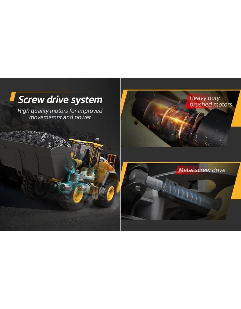 DOUBLE E DEEIMX592 1/16 VOLVO WHEEL LOADER PRO