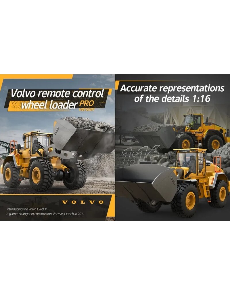 DOUBLE E DEEIMX592 1/16 VOLVO WHEEL LOADER PRO