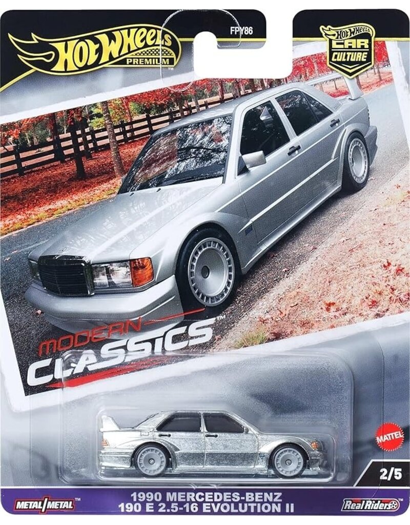 HOT WHEELS MTL FPY86/HRV98 HOT WHEELS PREMIUM 1990 MERCEDES-BENZ 190E 2.5 EVOLUTION II