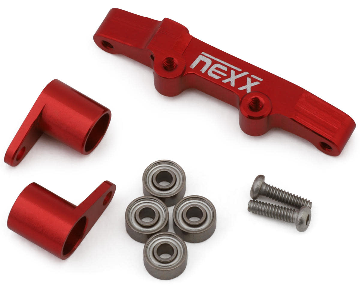 NX-493-R LOSI® MICRO-B ALUMINUM STEERING RACK SET (RED)