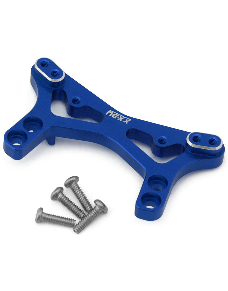 NEXX RACING NX-514-BL  LOSI® MICRO-B ALUMINUM FRONT SHOCK TOWER (BLUE)