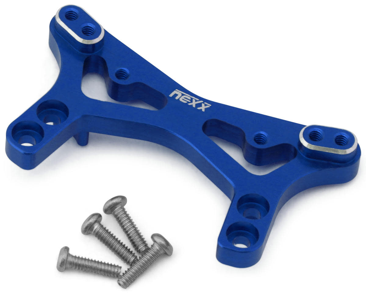NX-514-BL LOSI® MICRO-B ALUMINUM FRONT SHOCK TOWER (BLUE)