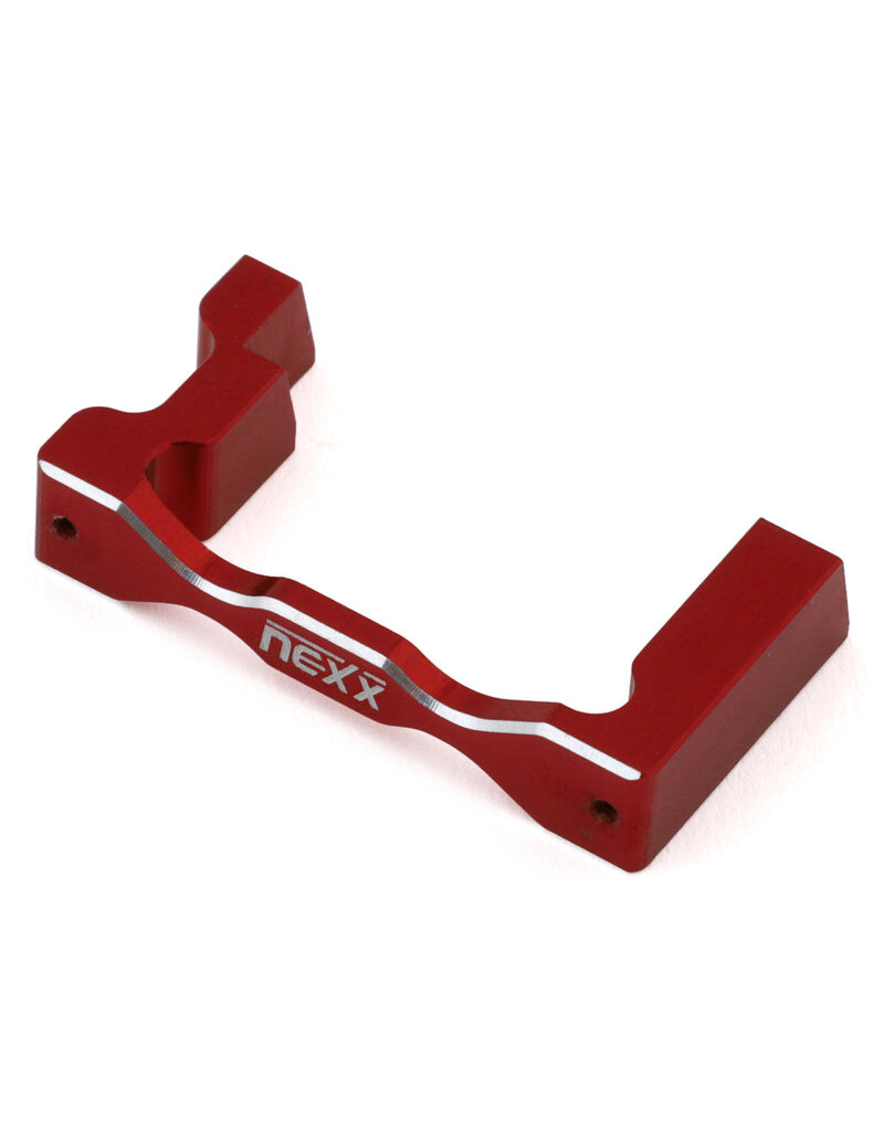 NEXX RACING NX-475-R LOSI MICRO-B ALUMINUM SERVO MOUNT (RED) (AGF RC A06CLS SERVO)