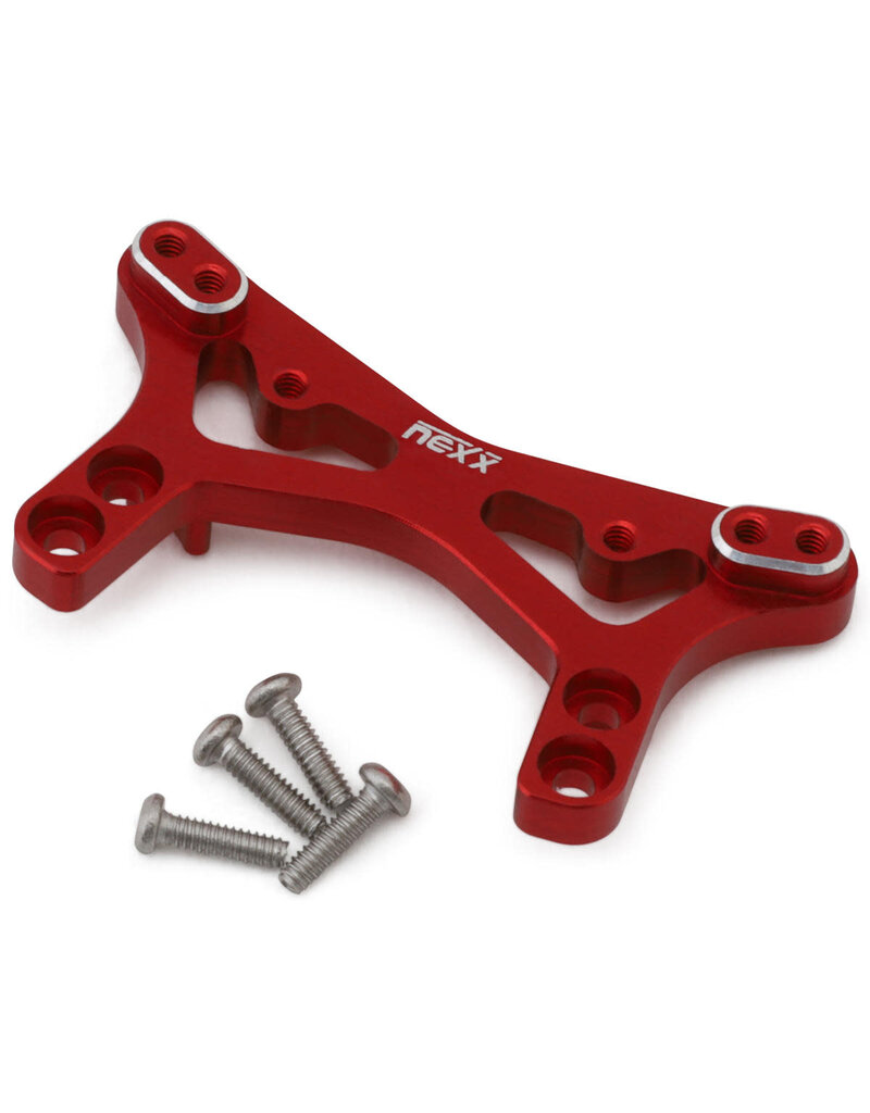 NEXX RACING NX-514-R LOSI® MICRO-B ALUMINUM FRONT SHOCK TOWER (RED)