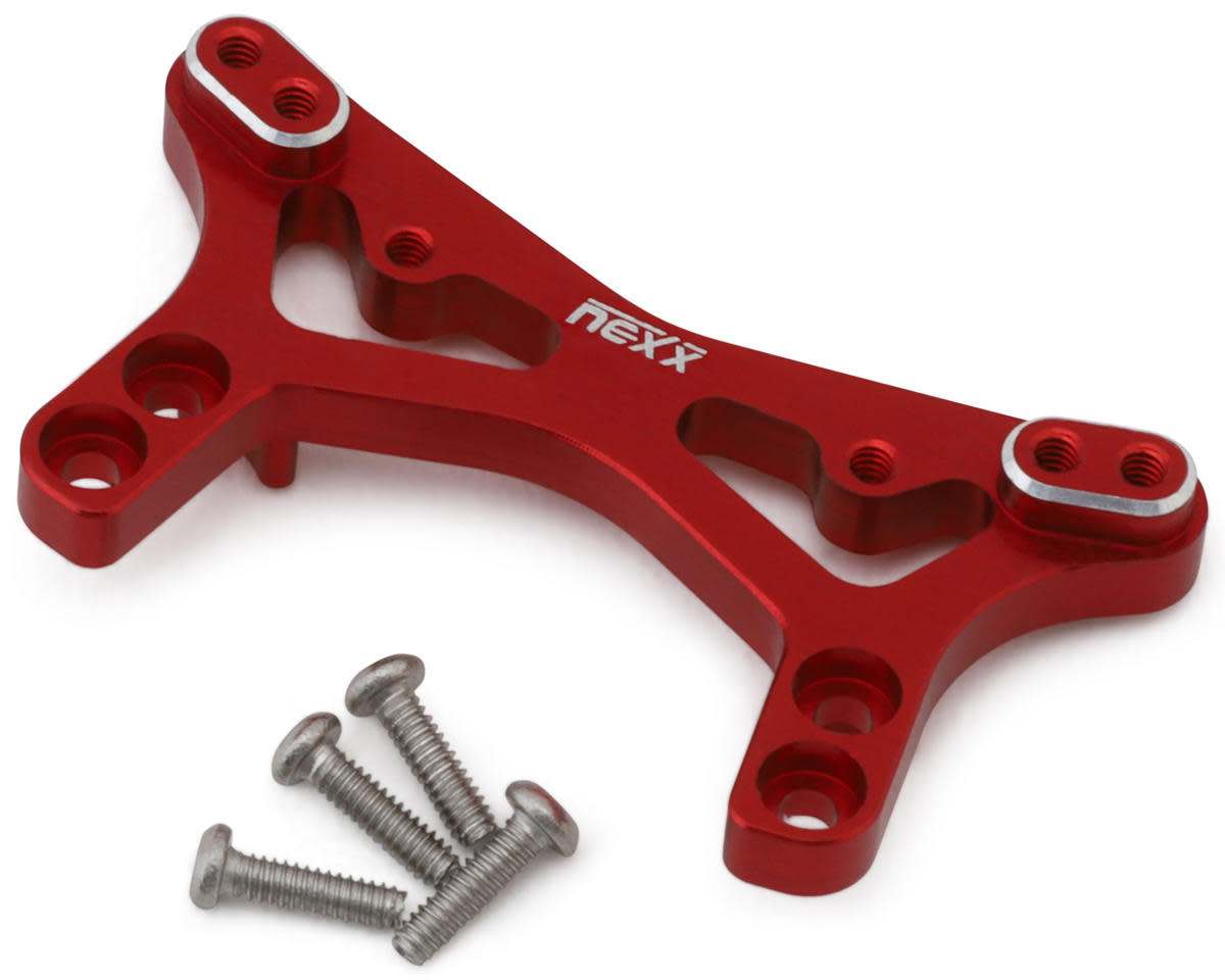 NX-514-R LOSI® MICRO-B ALUMINUM FRONT SHOCK TOWER (RED)