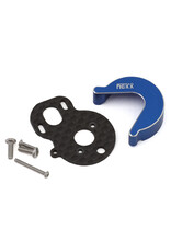 NEXX RACING NX-482-BL LOSI MICRO-B CARBON MOTOR PLATE & ALUMINIUM GEARBOX COVER SET (BLUE) (BRUSHLESS CONVERSION)