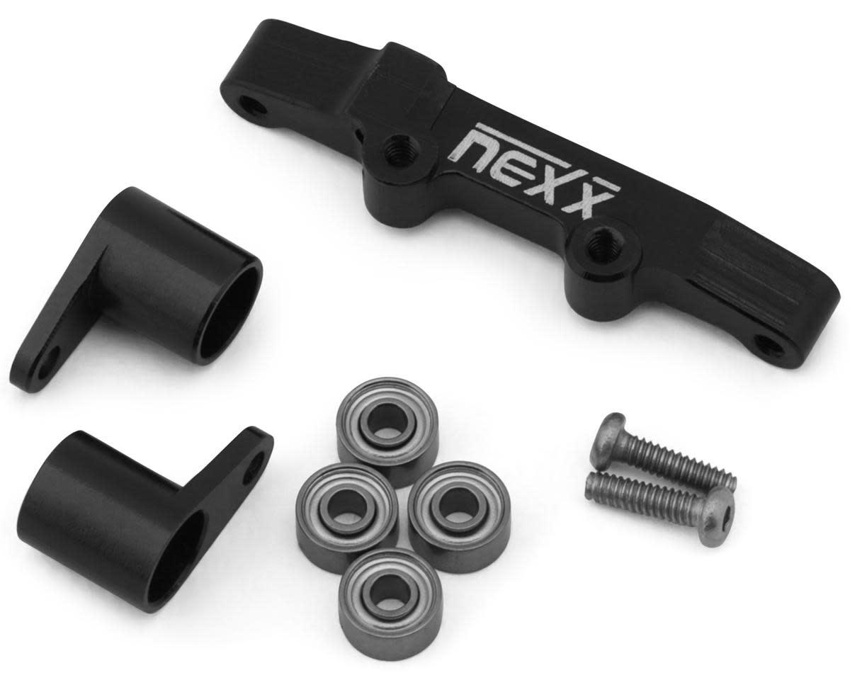 NX-493-B LOSI® MICRO-B ALUMINUM STEERING RACK SET (BLACK)