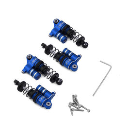 NEXX RACING NX-485-BL LOSI® MICRO-B ALUMINUM OIL-FILLED THREADED RESERVOIR SHOCKS (BLUE) (4)