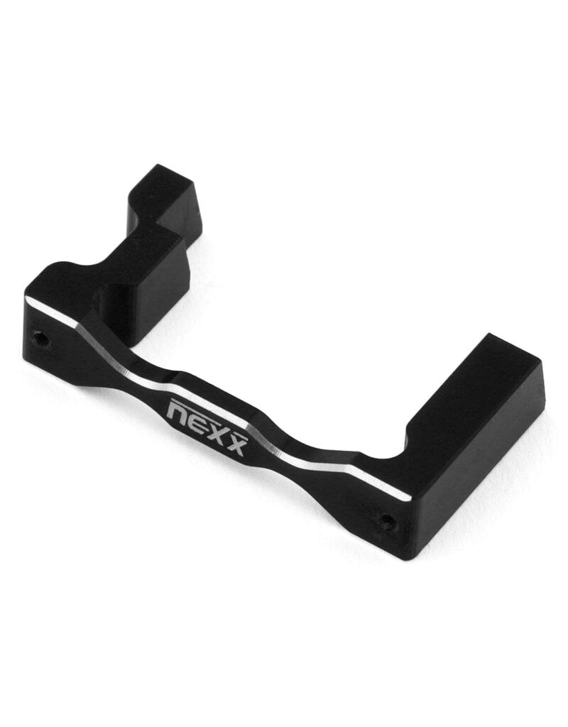 NEXX RACING NX-475-B LOSI MICRO-B ALUMINUM SERVO MOUNT (BLACK) (AGF RC A06CLS SERVO)