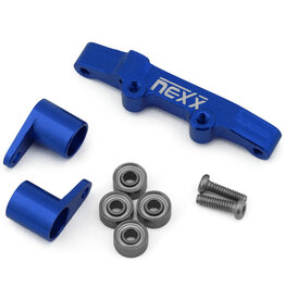 NEXX RACING NX-493-BL LOSI® MICRO-B ALUMINUM STEERING RACK SET (BLUE)