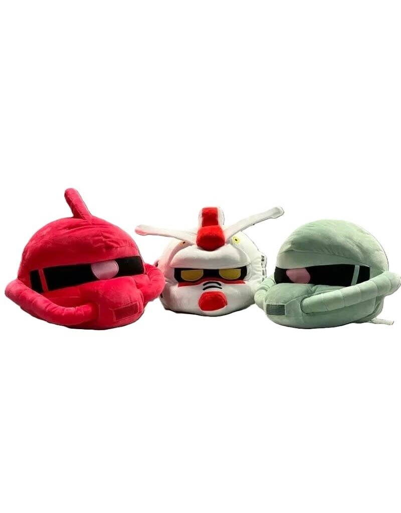 BANDAI BASBNN66375 ZAKUPLA-KUN'S BIG HEAD "MOBILE SUIT GUNDAM" NUI PLUSH PILLOW