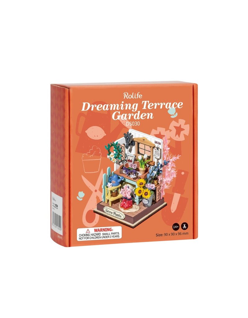 ROBOTIME ROEDS030 ROLIFE DREAMING TERRACE GARDEN DIY MINIATURE HOUSE