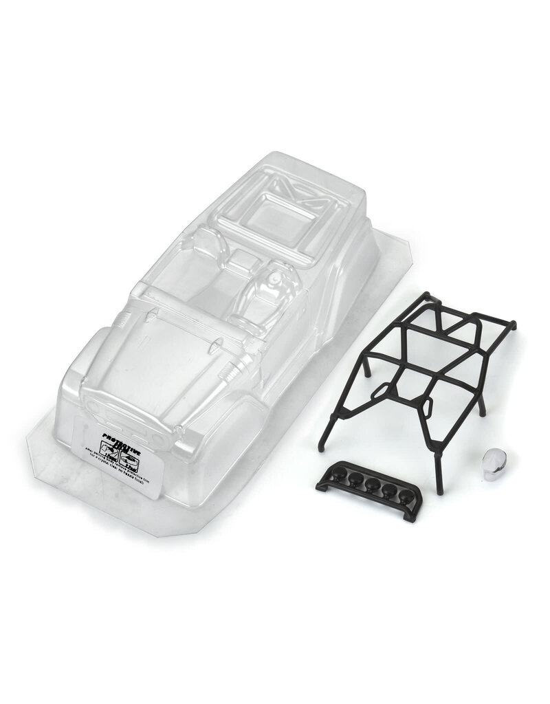 PROLINE RACING PRO366300 1979 TOYOTA LAND CRUISER FJ40 CLEAR BODY WITH TRAIL CAGE FOR AXIAL SCX24