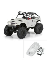 PROLINE RACING PRO366300 1979 TOYOTA LAND CRUISER FJ40 CLEAR BODY WITH TRAIL CAGE FOR AXIAL SCX24