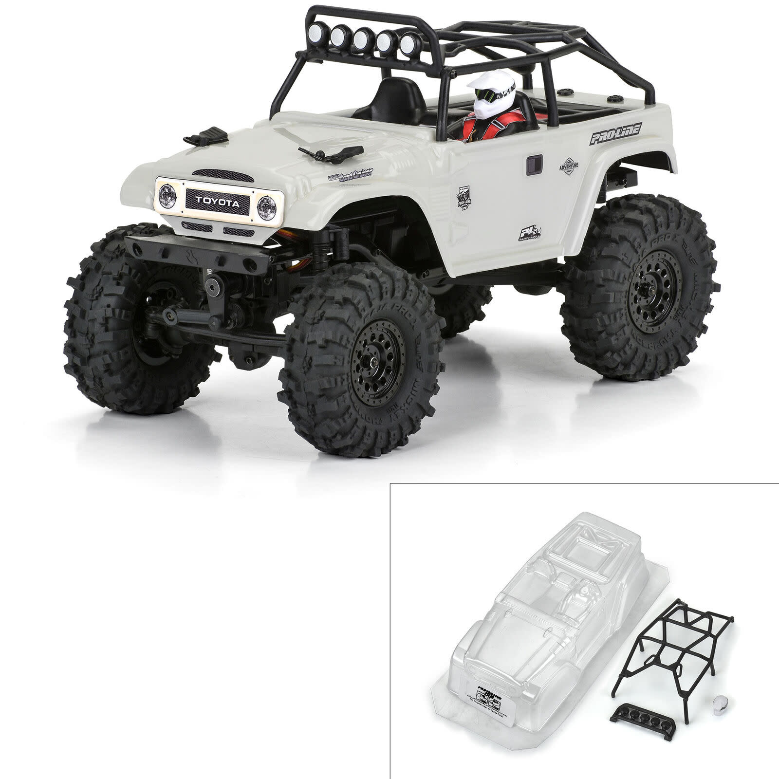PRO366300 1979 TOYOTA LAND CRUISER FJ40 CLEAR BODY WITH TRAIL CAGE