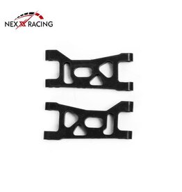 NEXX RACING NX-460-B LOSI™ MICRO-B ALUMINUM FRONT SUSPENSION ARMS (BLACK) (2)