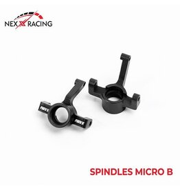 NEXX RACING NX-459-B LOSI™ MICRO-B ALUMINUM SPINDLES (BLACK) (2)