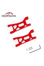 NEXX RACING NX-460-R LOSI™ MICRO-B ALUMINUM FRONT SUSPENSION ARMS (RED) (2)