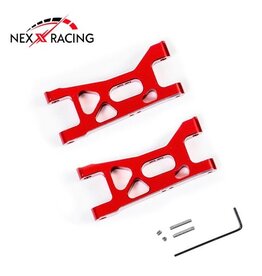 NEXX RACING NX-460-R LOSI™ MICRO-B ALUMINUM FRONT SUSPENSION ARMS (RED) (2)