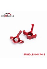 NEXX RACING NX-459-R LOSI™ MICRO-B ALUMINUM SPINDLES (RED) (2)