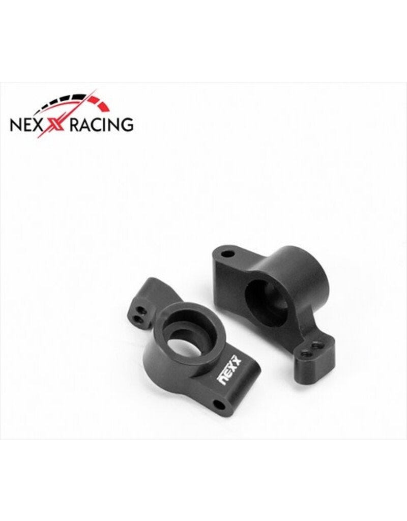 NEXX RACING NX-458-B LOSI™ MICRO-B ALUMINUM REAR HUBS (BLACK) (2)