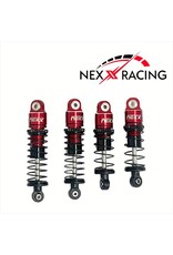 NEXX RACING NX-456-R LOSI™ MICRO-B PRE-ASSEMBLED ALUMINUM OIL-FILLED SHOCKS (RED) (4) (FRONT & REAR)