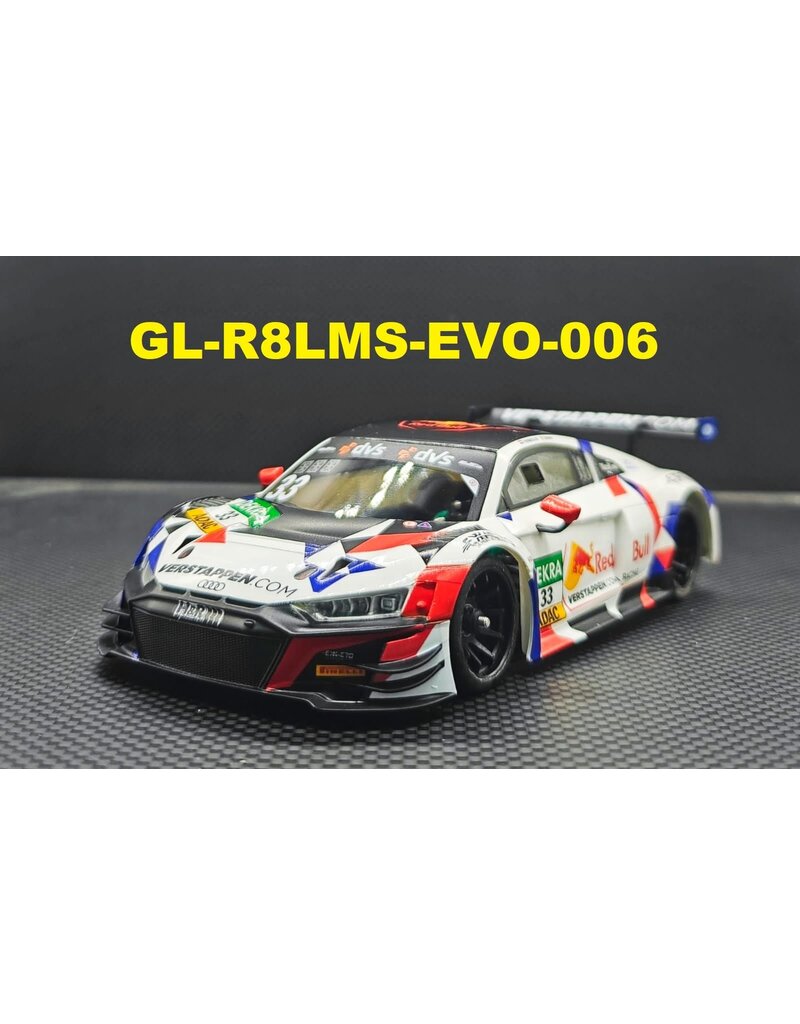 GL RACING GL-R8LMS-EVO-007 AUDI R8 EVO WHITE/ RED/ BLUE #33