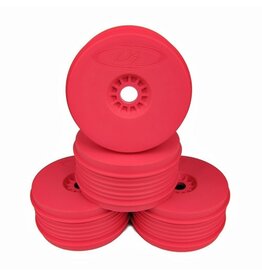 DE RACING DER-PSB-8P 1/8 SPEEDLINE PLUS BUGGY WHEELS: PINK