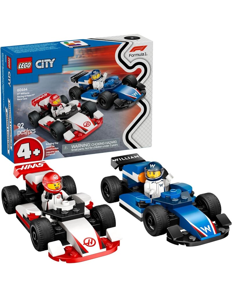 LEGO LEGO 60464 CITY F1 WILLIAMS RACING AND HASS F1 RACE CARS