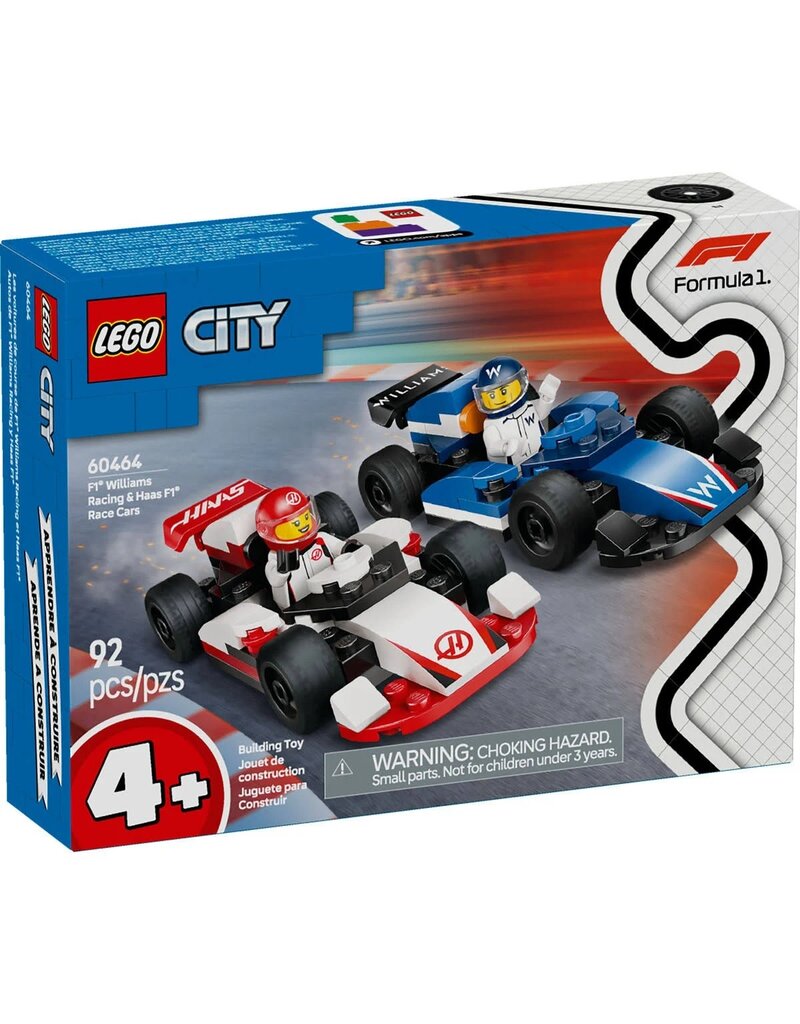 LEGO LEGO 60464 CITY F1 WILLIAMS RACING AND HASS F1 RACE CARS