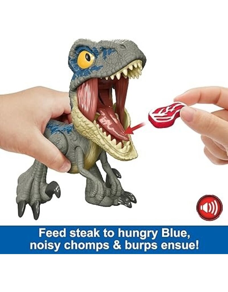 JURASSIC WORLD MTL HVB43/HVB44 JURASSIC WORLD MEGA ROAR VELOCIRAPTOR BLUE