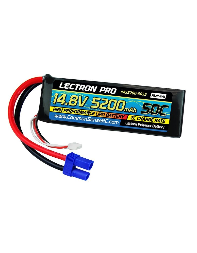 LECTRON PRO LECTRON PRO 14.8V LIPO 5200MAH 50C SOFT PACK: EC5