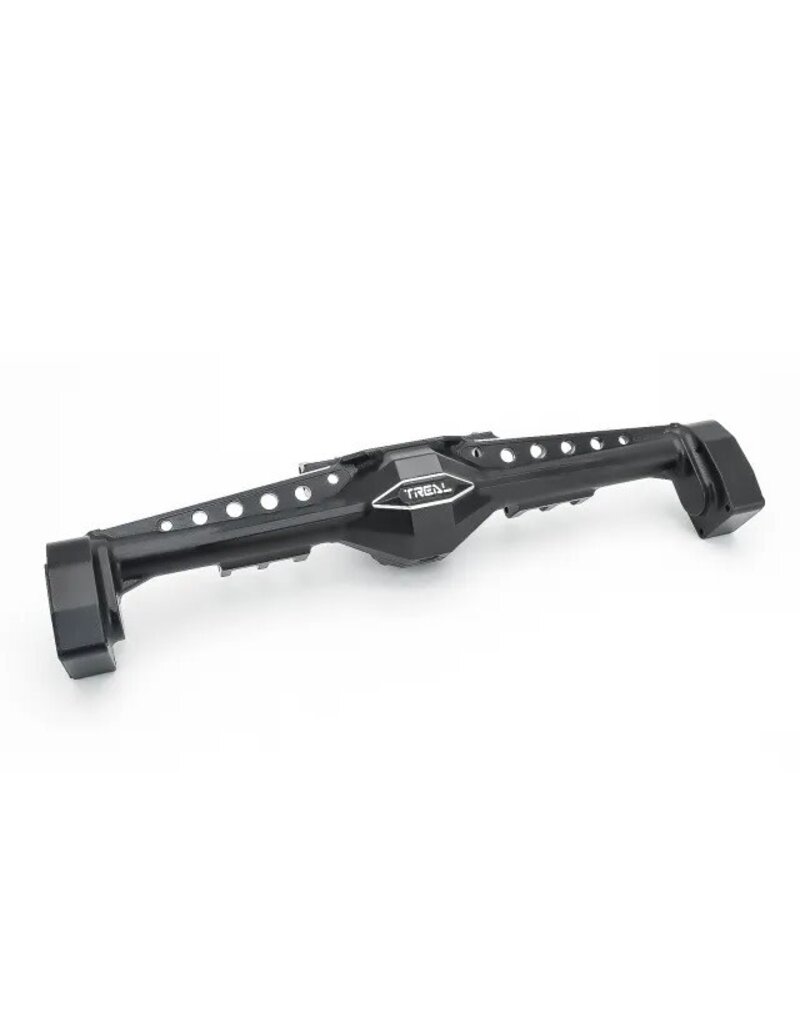 TREAL TRLX002KS8FML AXIAL CAPRA CNC ALUMINUM ONE PIECE REAR AXLE HOUSING: BLACK