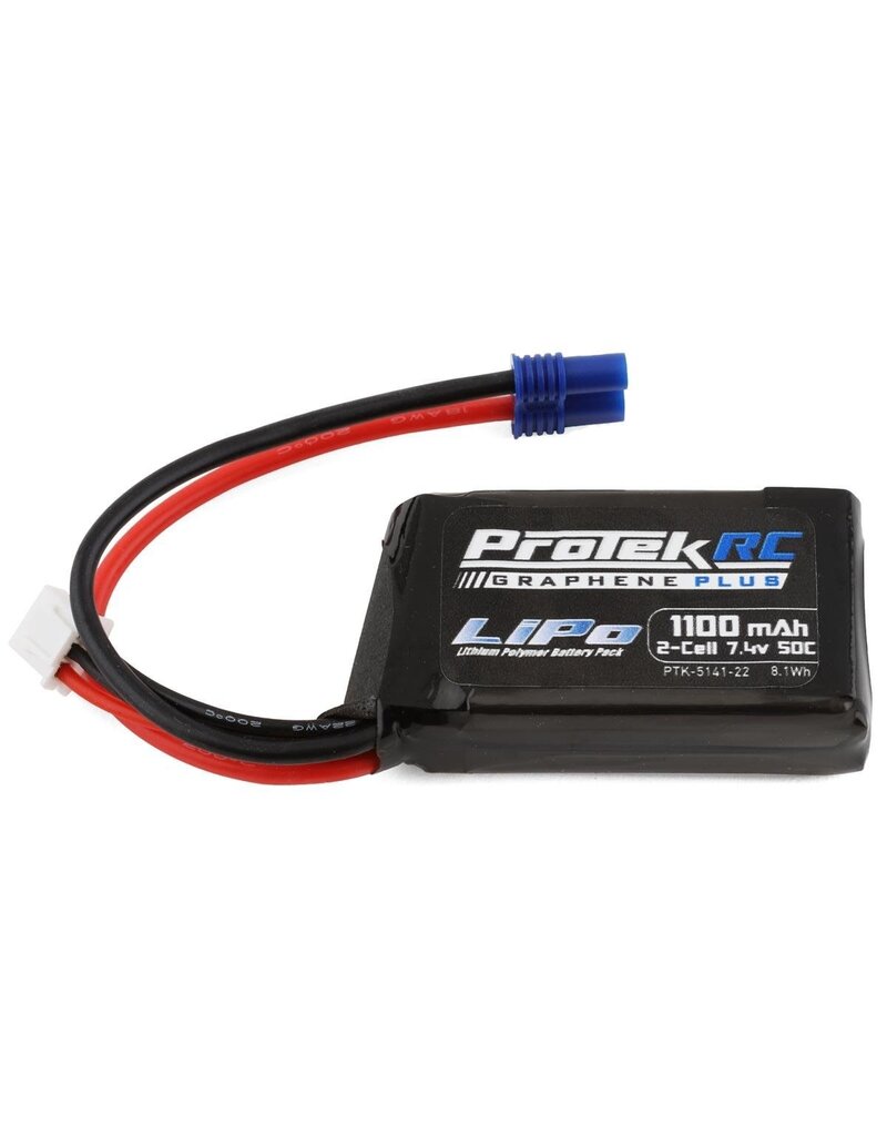 PROTEK RC PTK-5141-22 2S LIPO 7.4V 1100MAH 50C BATTERY: EC2