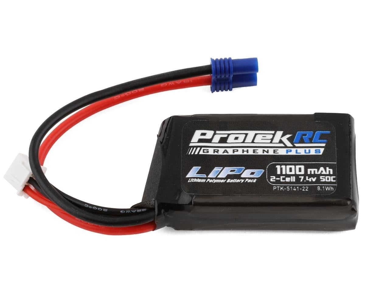 PTK-5141-22 2S LIPO 7.4V 1100MAH 50C BATTERY: EC2
