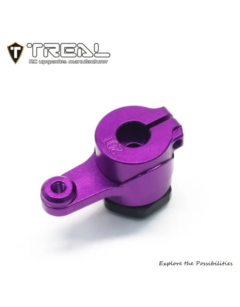 TREAL TRLX0049QJF7V LOSI MINI LMT 7075 ALUMINUM SERVO SAVER SET 20T: PURPLE