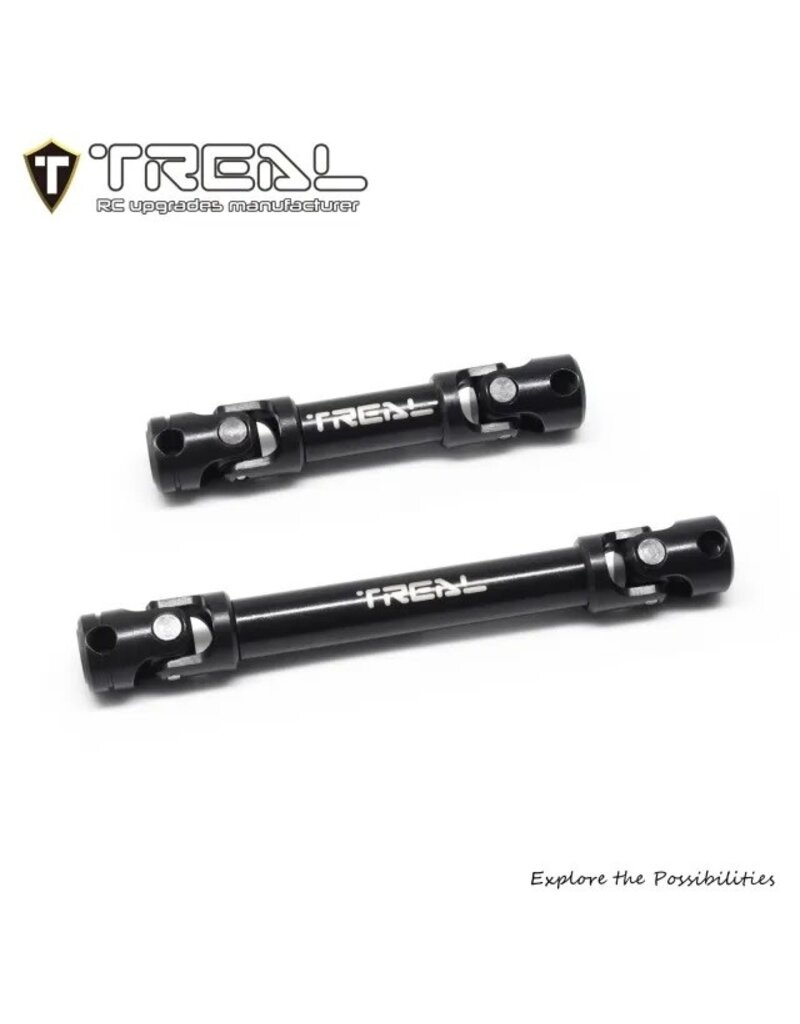 TREAL TRLX004FB8UTJ HD STEEL CENTER SLIDER DRIVESHAFTS SET FOR TRAXXAS TRX-4MT (2)