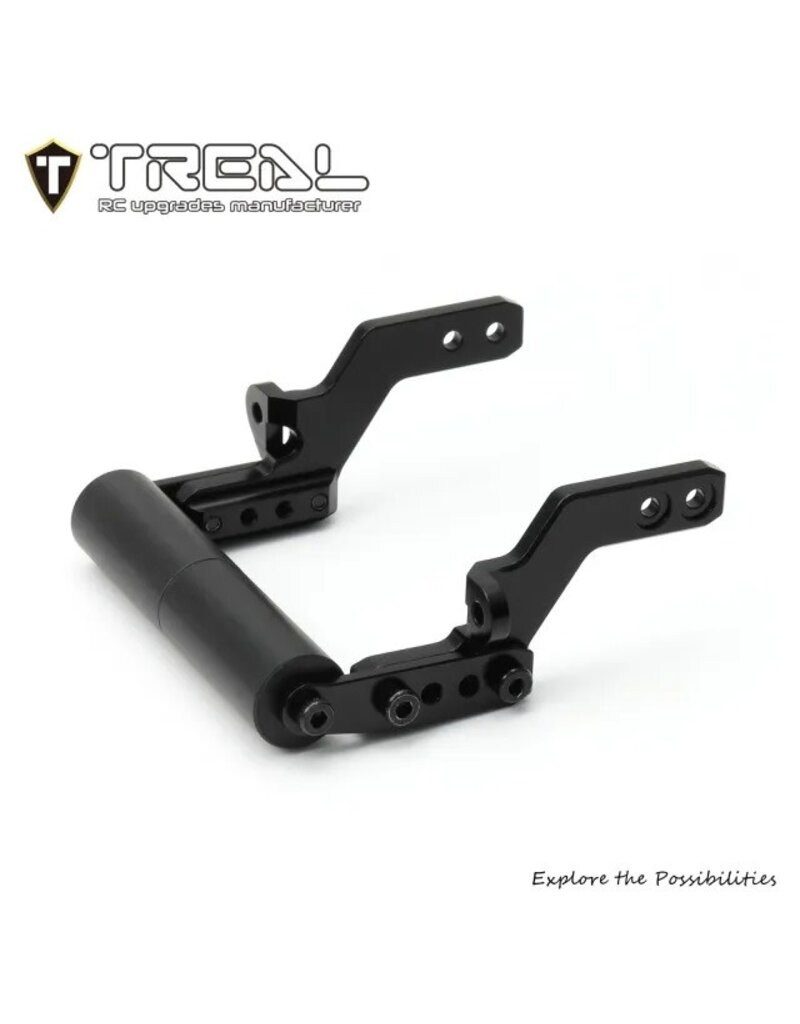 TREAL TRLX004IQHTW5 7075 ALUMINUM WHEELIE BAR FOR TRAXXAS TRX-4MT: BLACK